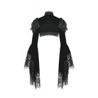 Darkinlove Women's Gothic Floral Feather Flared Sleeved Cape