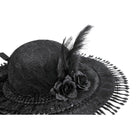 Darkinlove Women's Gothic Floral Feather Tassels Hat