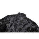 Darkinlove Women's Gothic Floral Jacquard Turn-down Collar Coat