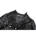 Darkinlove Women's Gothic Floral Jacquard Turn-down Collar Coat