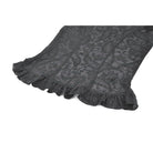 Darkinlove Women's Gothic Floral Lace Cutout High-Neck Short Sleeved Shirt