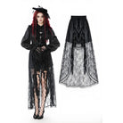 Darkinlove Women's Gothic Floral Lace High-Low Skirt