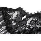 Darkinlove Women's Gothic Floral Lace Patchwork Mesh Cape