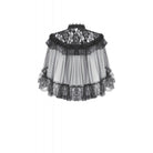 Darkinlove Women's Gothic Floral Lace Patchwork Mesh Cape