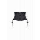 Darkinlove Women's Gothic Floral Pattern Zip Lace-up Corset