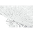 Darkinlove Women's Gothic Floral Pearl-embellished Lace Fan