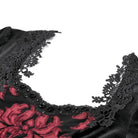 Darkinlove Women's Gothic Floral Square-cut Collar Flare Sleeve Dress