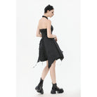 Darkinlove Women's Gothic Halterneck Lace Party Dress