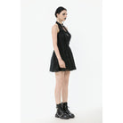 Darkinlove Women's Gothic Halterneck Lace Short Dress