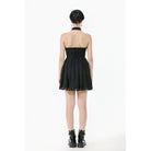 Darkinlove Women's Gothic Halterneck Lace Short Dress