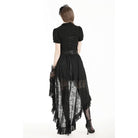 Darkinlove Women's Gothic High/Low Lace Skirt