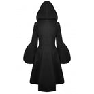 Darkinlove Women's Gothic High/Low Woolen Dovetail Coat with Hood