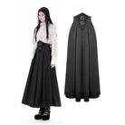 Darkinlove Women's Gothic High-waisted Pleated Long Skirt