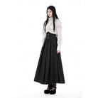 Darkinlove Women's Gothic High-waisted Pleated Long Skirt