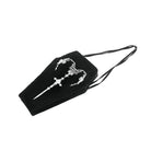 Darkinlove Women's Gothic Horned Embroidered Coffin Bag