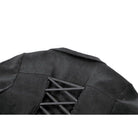 Darkinlove Women's Gothic Irregular Bouble-breasted Buckle-up Strap Coat