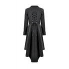 Darkinlove Women's Gothic Irregular Bouble-breasted Buckle-up Strap Coat