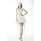 Darkinlove Women's Gothic Irregular Butterfly Embroidered Slip Dress Wedding Dress