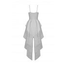 Darkinlove Women's Gothic Irregular Butterfly Embroidered Slip Dress Wedding Dress