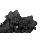 Darkinlove Women's Gothic Irregular Lace Splice Cat Ear-shaped Slip Dress