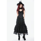 Darkinlove Women's Gothic Irregular Lace-up Underbust Corset