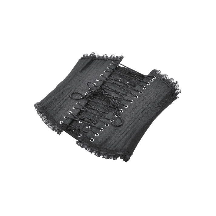 Darkinlove Women's Gothic Irregular Lace-up Underbust Corset