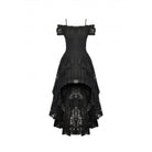 Darkinlove Women's Gothic Irregular Ruffled Lace Dress
