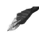 Darkinlove Women's Gothic Irregular Unedged Puff Sleeved Shirt