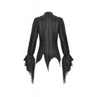 Darkinlove Women's Gothic Irregular Unedged Puff Sleeved Shirt