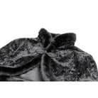 Darkinlove Women's Gothic Jacquard Faux Fur Trim Frog Button Cropped Cape