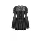 Darkinlove Women's Gothic Jacquard Floral Lace Sleeved Dress