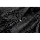 Darkinlove Women's Gothic Lace Applique Layered Ruffle High‑Waist Short Skirt