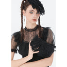 Darkinlove Women's Gothic Lace Bow Knot Mini Handbag