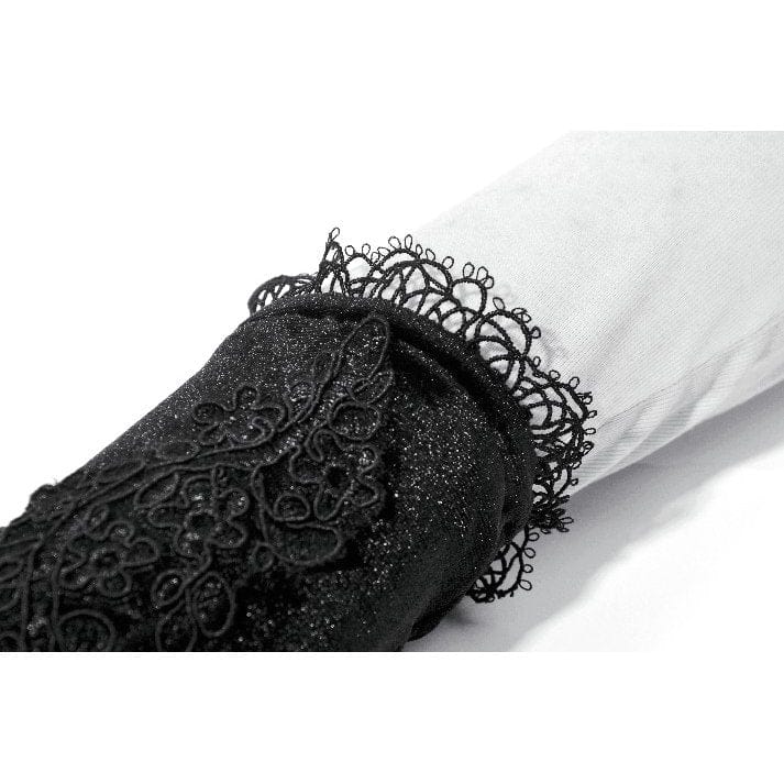 Darkinlove Women's Gothic Lace Embroidered Velvet Arm Sleeves