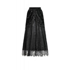Darkinlove Women's Gothic Lace Floral Tassel Maxi Skirt