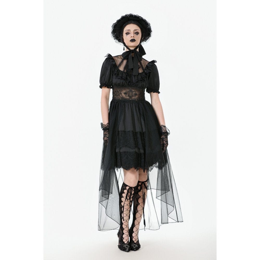 Darkinlove Women's Gothic Lace Hat