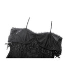 Darkinlove Women's Gothic Lace Off-Shoulder Tassels Dress