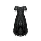 Darkinlove Women's Gothic Lace Off-Shoulder Tassels Dress