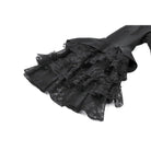 Darkinlove Women's Gothic Lace Patchwork Ruffled Stand Collar Shirt