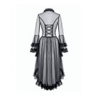 Darkinlove Women's Gothic Lace Patchwork Sheer Flare Sleeve Coat