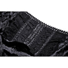 Darkinlove Women's Gothic Lace Sleeved Velvet Dress