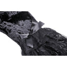 Darkinlove Women's Gothic Lace Sleeved Velvet Dress