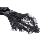 Darkinlove Women's Gothic Lace Sleeved Velvet Dress