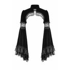 Darkinlove Women's Gothic Lace Splice Flare Sleeve Velvet Cape
