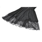 Darkinlove Women's Gothic Lace Square-cut Collar Dress