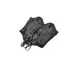 Darkinlove Women's Gothic Lace-up Jacquard Overbust Corset Black