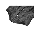Darkinlove Women's Gothic Lace-up Jacquard Overbust Corset Black