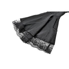 Darkinlove Women's Gothic Lace-up Plunging V-neck Lace Hood Flare Sleeve Blouse