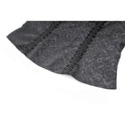 Darkinlove Women's Gothic Lace-up Ruffle Floral Lace Bishop Sleeve Top