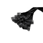 Darkinlove Women's Gothic Lace-up Square-cut Collar Flare Sleeve Dress